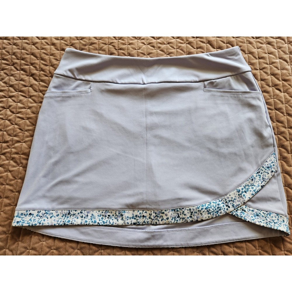 Adidas Primegreen Ult. 365 Lt. Purple Skort With Built-In Shorts Speckled Hem LG